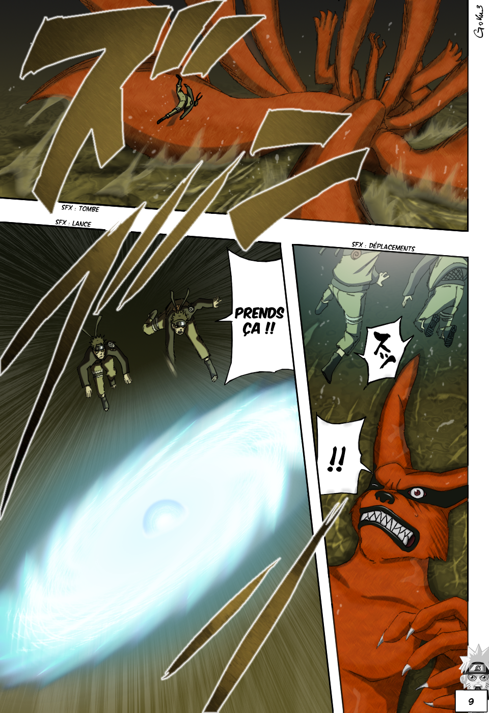 Naruto chapitre 497 colorisé - Page 8